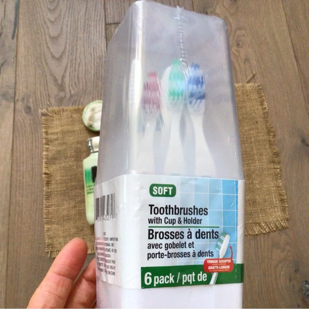 Bundle of Bath Accessories Body Care Sponge Soap Lotion Toothbrush